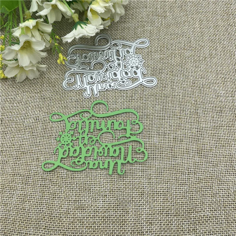 

Снежинка письмо кружево металлическая Форма для резки круглое отверстие этикетка Скрапбукинг Бумага рукоделие Нож Форма лезвие перфоратор трафареты штампы