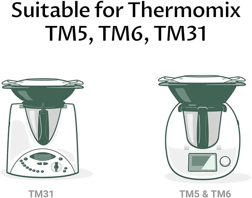 Glass Lid Heat Resistance Steaming Pan Cover Food Processor Robot Lid Food Steamer Clear for Thermomix TM5 / TM6 / TM31