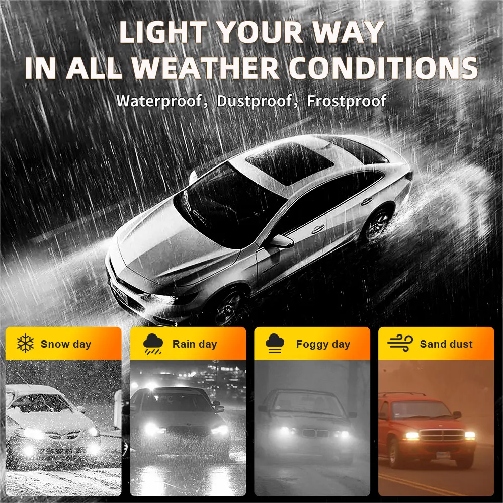 Infitary H7 H4 LED Headlights Car Vehicle Bulb 12V White 6500K H1 H3 H11 H8 9005 9006 Mini Fog Light Headlamp COB 1860 Lamp led lights led bulbs led headlights led car lights led car headlights car headlamps