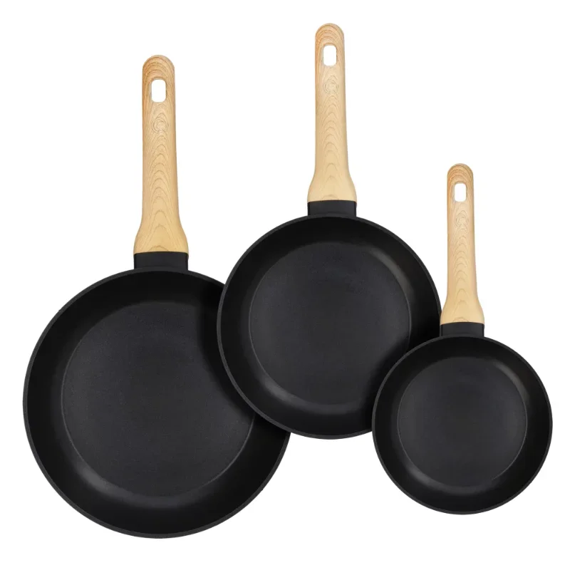 

MasterChef Set of 3 Frying Pans 8" 10" 12" Non Stick Fry Skillets Cookware Set Pots and Pans Kitchen