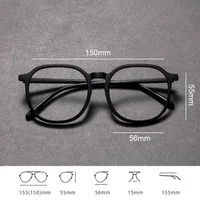 Monture de lunettes surdimensionnée unisexe, grand visage, pour hommes et femmes, ultralégère, TR90, grande taille, optique, 150mm 6