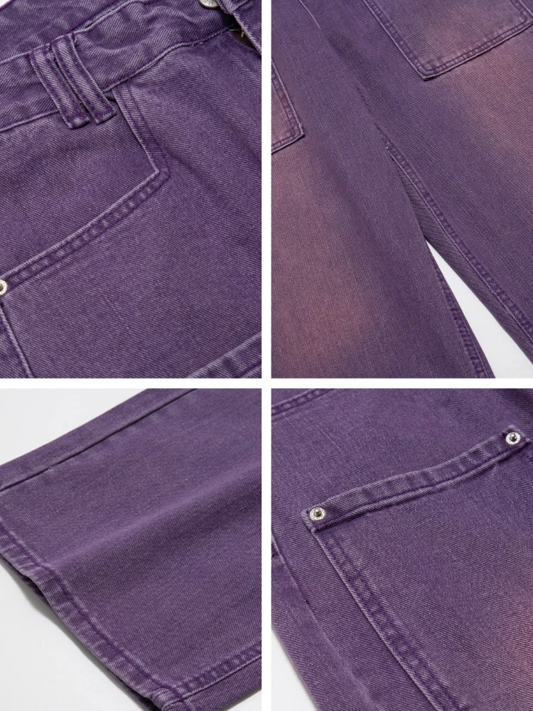 パンツ EARL SKATEBOARDS Web Jeans Purple M Polar Skate Co. Big Boy Jeans Purple/Black - Orchard Skateshop