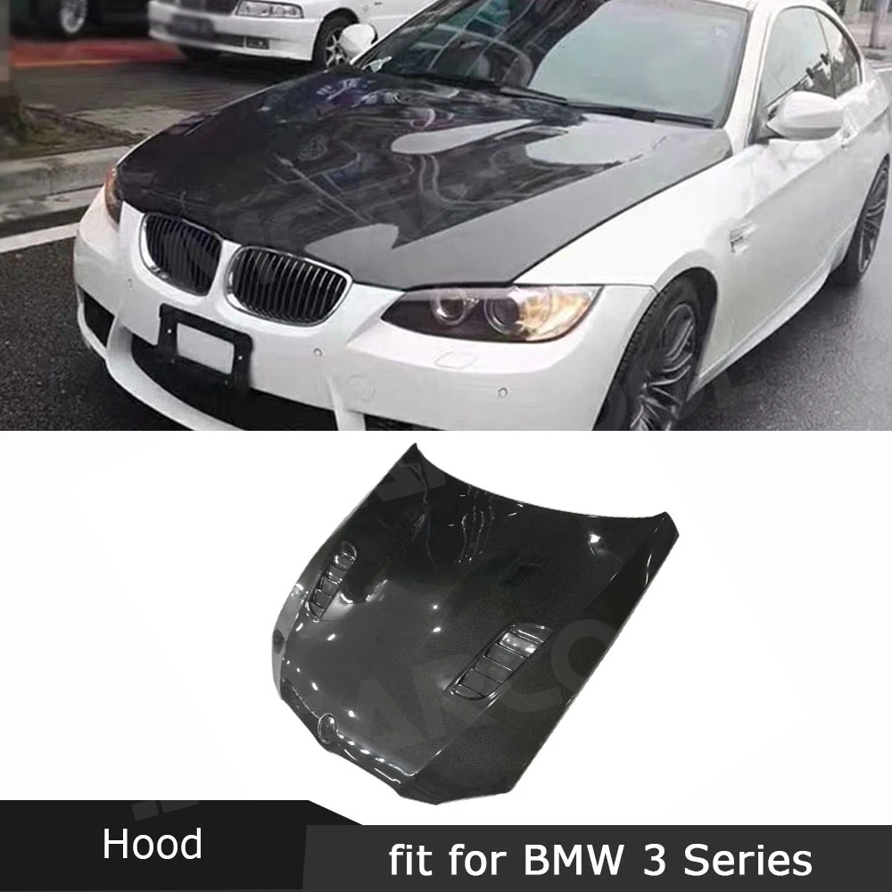 

Передний бампер из углеродного волокна, крышка капота двигателя для BMW 3 серии E92 M3 2006-2012, Крышка вентиляционного отверстия капота FRP, комплекты аксессуаров для кузова автомобиля