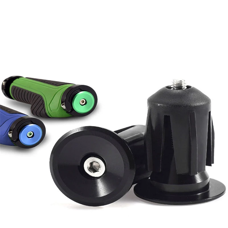 Description Picture 6 of item1 Pair Bicycle Handle Bar Cap End Plugs Aluminum Handlebar Stopper 6 Colors Handlebar Cap Plugs Bicycle Accessories