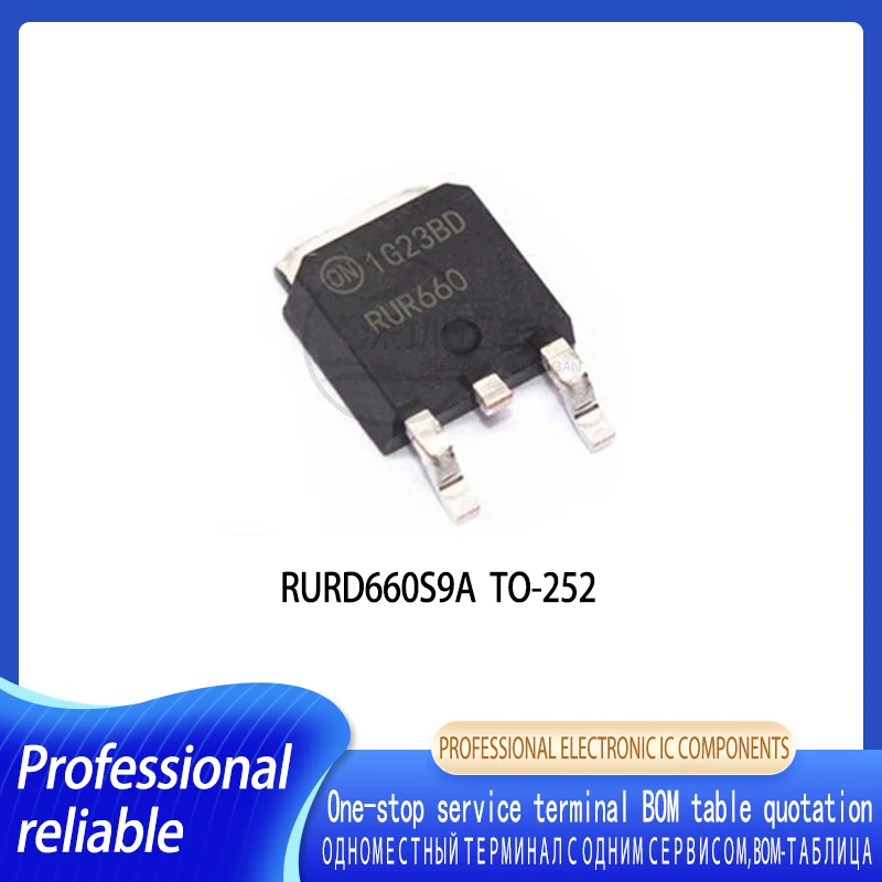 5-20PCS RURD660S9A RUR660 6A 600V TO-252 Rectifier diode automobile computer board fragile chip IC 10 20pcs kbp307 bridge rectifier 3a 600v kbp307g bridge stack dip 4 flat bridge