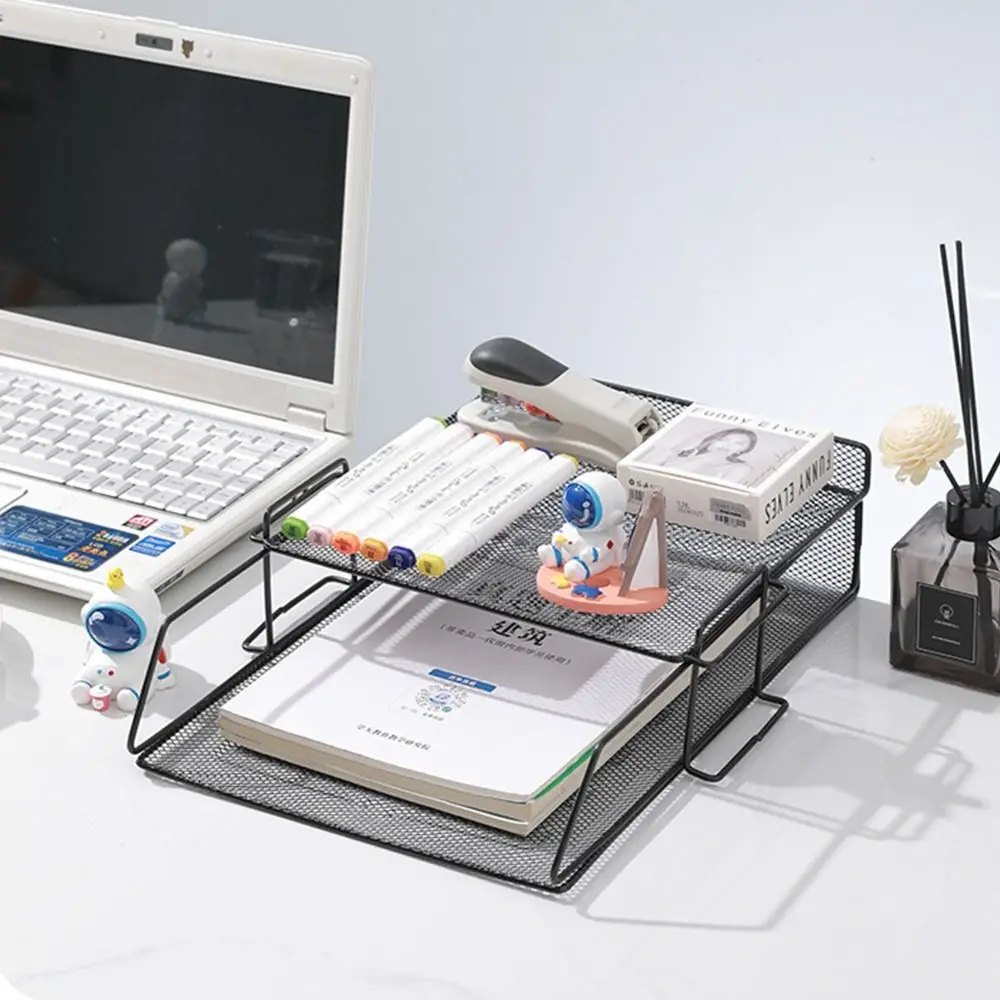 File Organizer Storage Rack Desktop Stackable Fashion Minimalism A4 File Tray storage racks file organizer