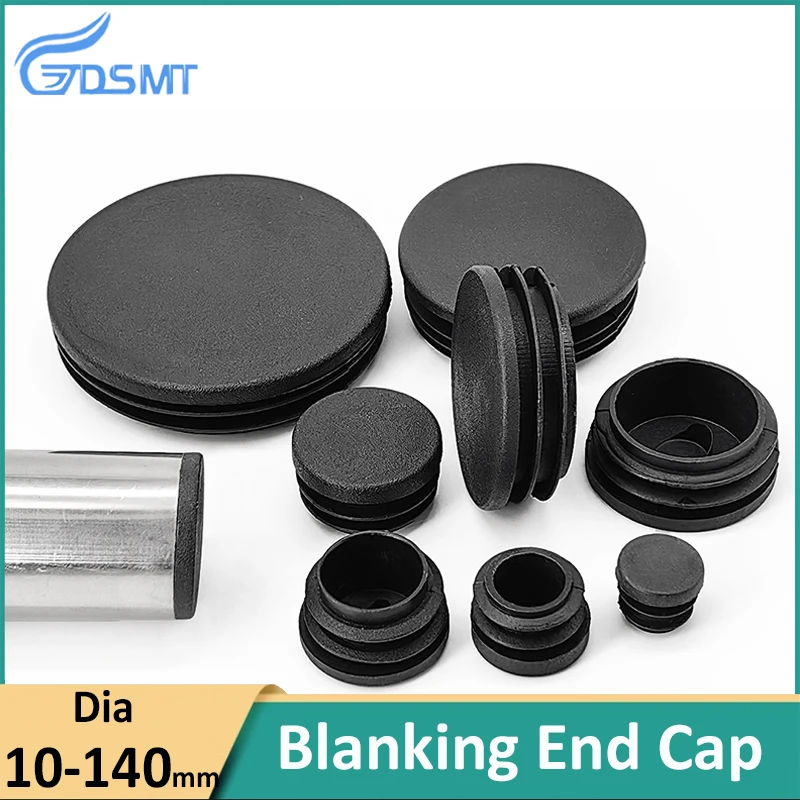 Pipe End Cap Round Plastic Blanking Tube Pipe Inserts Chair Table Feet Decorative Dust Cover