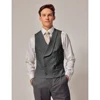 Double Breasted Men's Vest for Wedding Party Dress Vest Man Formal Shawl Lapel Gentleman Vests for Grooms Suits Waistcoat Male 6