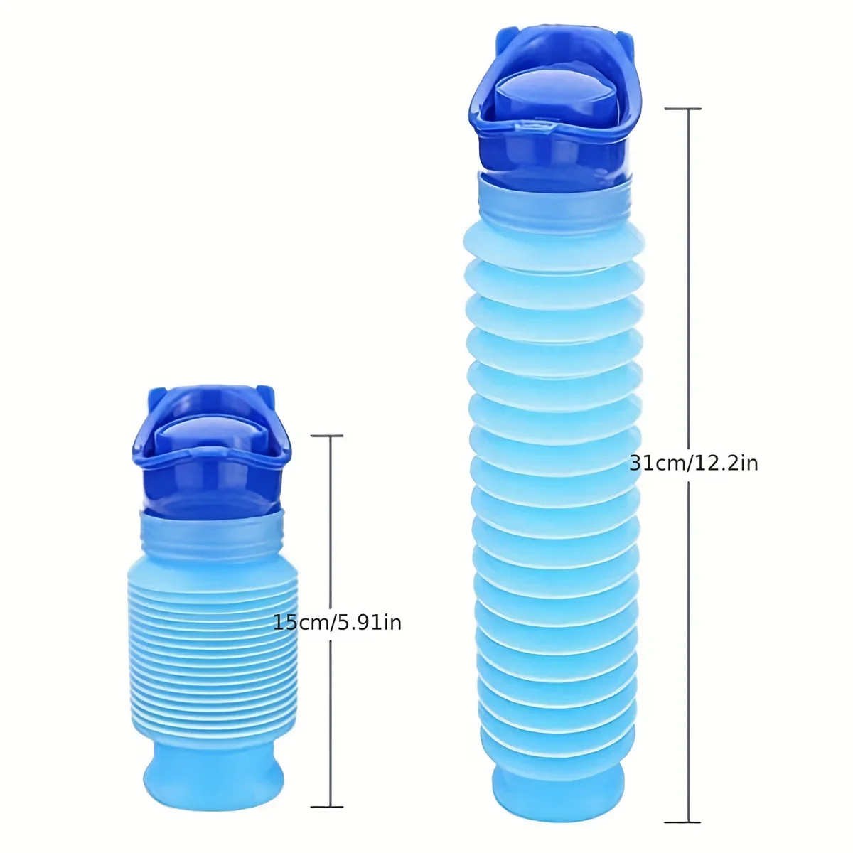 750ML Outdoor Portable Urine Bag Women Men Children Mini Toilet for Travel Camp Hiking Potty Children Training Foldable Ansblue