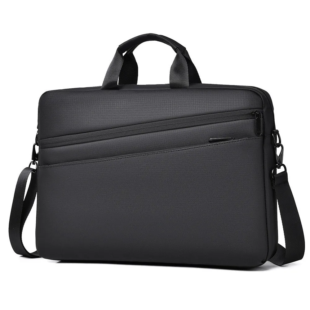 15.6inch Business Laptop Bag with Handle Shoulder Strap Portable Laptop Bags Briefcase Simple Laptop Shoulder Bag Office Use - 2