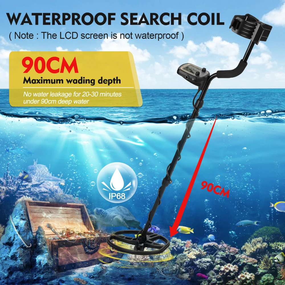 Metal Detector Underground Professional Depth 2 5m Search Finder Gold Treasure Hunter Detecting Pinpointer Waterproof TX