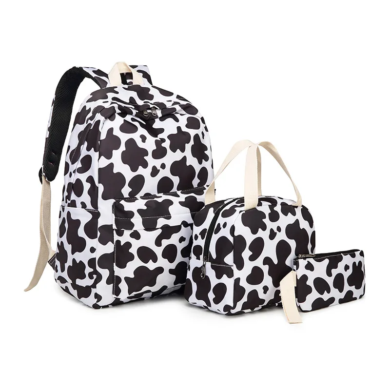 3pcs/set Rainbow Printing School Bags Backpacks Schoolbag Fashion Kids Lovely Backpack For Children Girls School bag Student 5