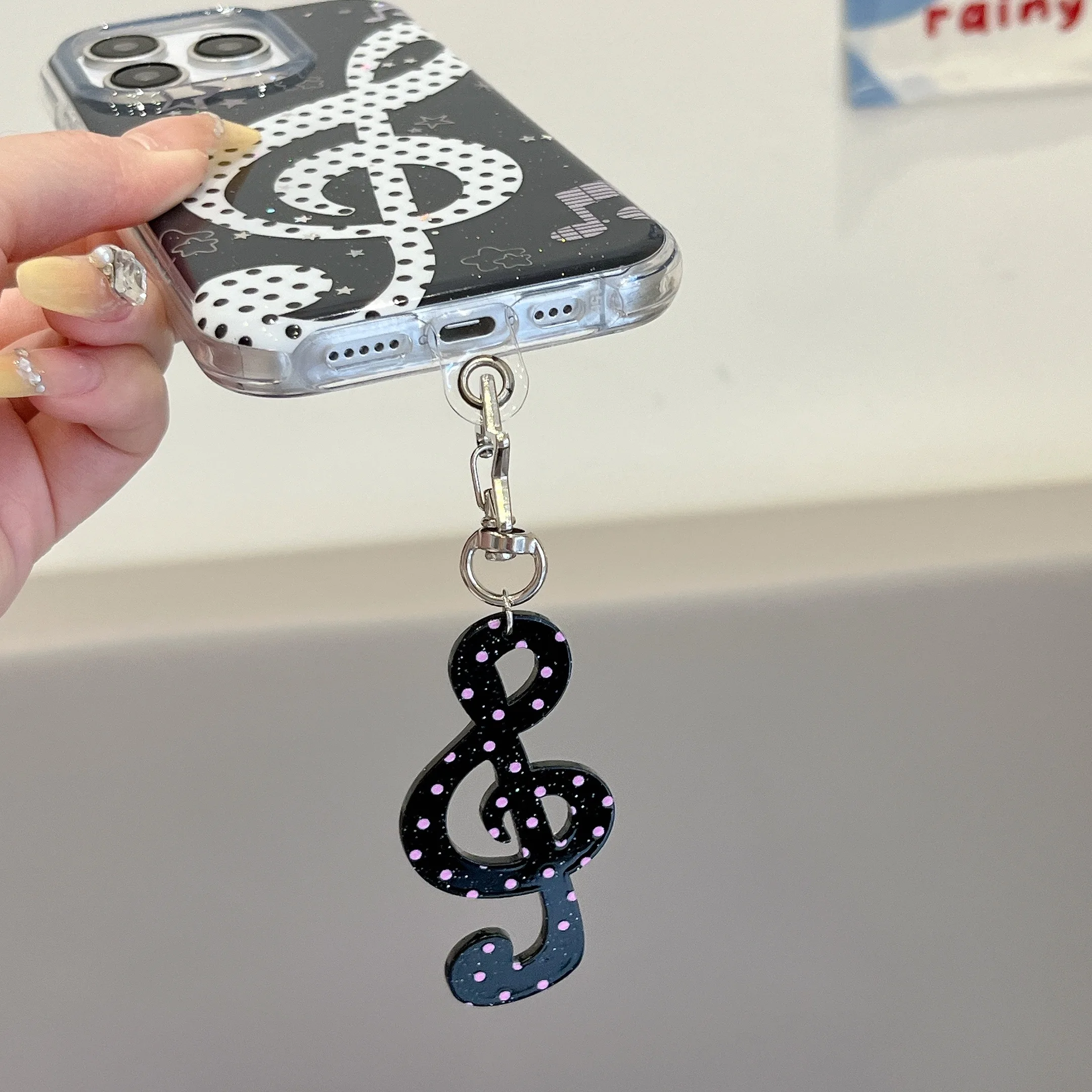 Creative Musical Notes & Symbols Charm Phone Case - Artistic Design Back Cover