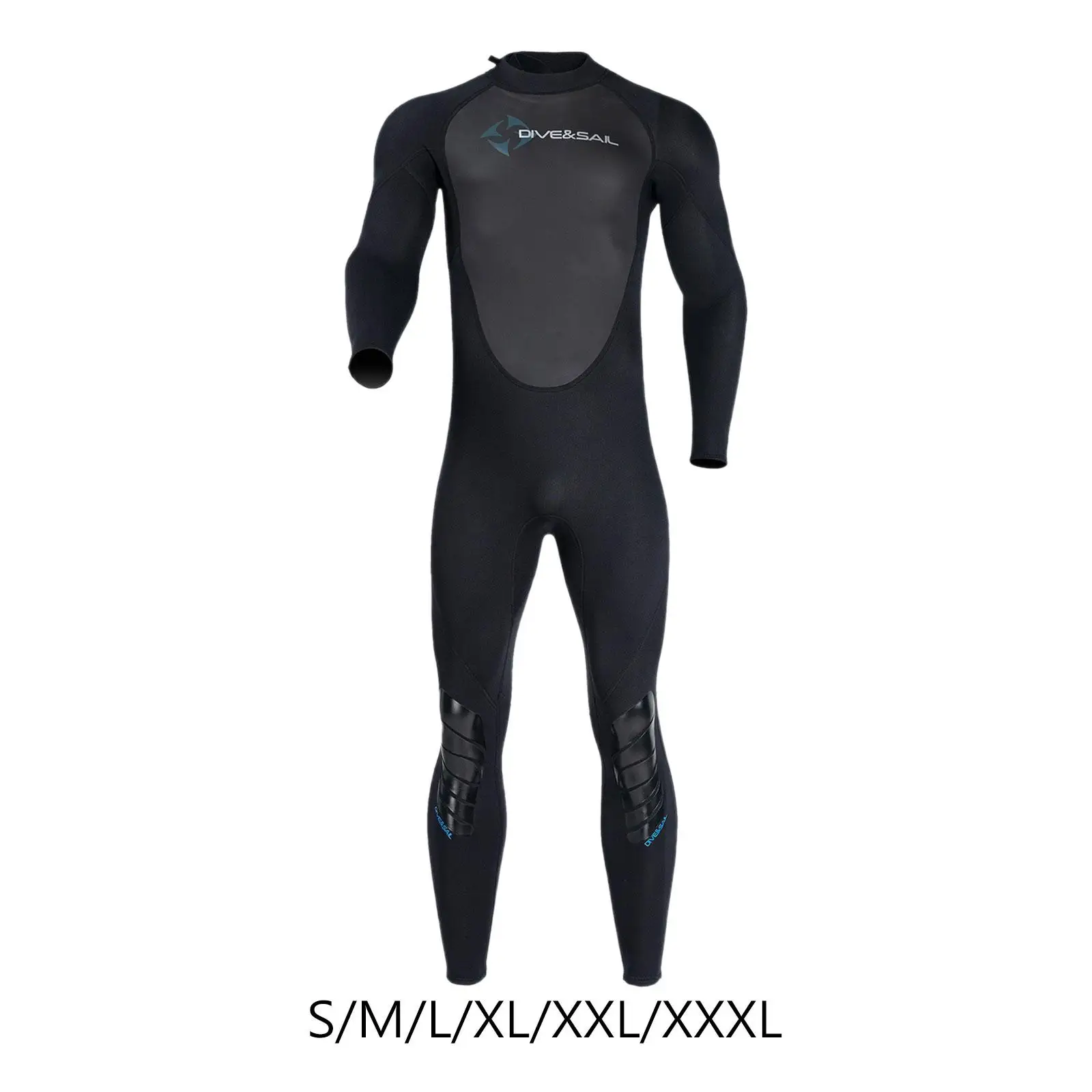 

Full Body Swimsuit 3mm Neoprene Swim Suit Long Sleeves Warm Mens Wetsuits