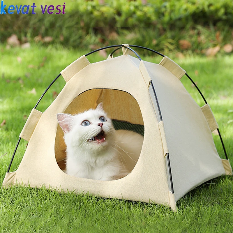 

Pet Cat Tent Breathable Durable Cats Nest Sun Protection Outdoor Travel Camping Kitten Puppy Sleeping Cave Pet Accessories