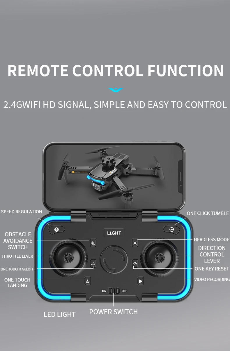 KBDFA CS9 Drone, remote control function 2.agwifi hd signal,