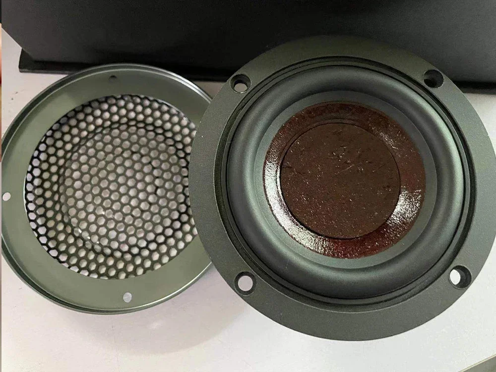 Car Audio Center Speaker 3.5'' Inch 3 Inch Midrange Three-way Speaker Car QP Center Titanium Color