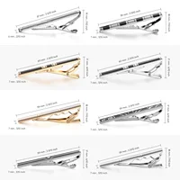 7/8 PCS Tie Clips Set With Gift Box Wedding Guest Gift Luxury Men's Jewelry Business Man Shirt Cufflinks Gift For Husband 3