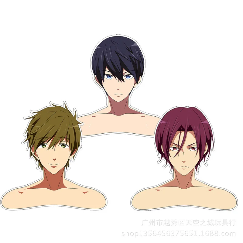 Anime Free! Rin Matsuoka Nanase Haruka Tachibana Makoto Cosplay Fans Gift ABS 39*45cm Human Shape Hanger Decorate |