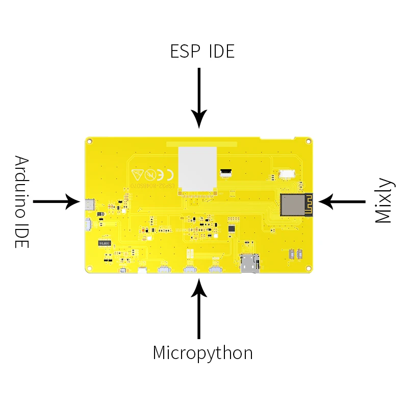 รูปสินค้า โมดูลหน้าจอสัมผัส 7 นิ้ว ESP32-S3 พร้อม WiFi/Bluetooth