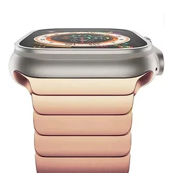 Luxury Stainless Steel Metal Watch Bracelet Strap - Ultra 49mm (Rosegold)