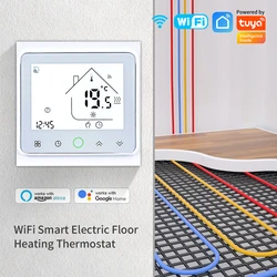 Smart WiFi Thermostat with Voice Control and Digital LCD Display (16A Electric Heating)
