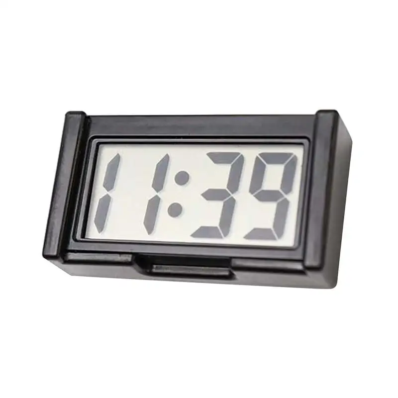 Mini Digital Car Clock Small Car Dashboard Clock Self Adhesive Stick Mini Digital Clock Car Accessories For auto Dashboard deco