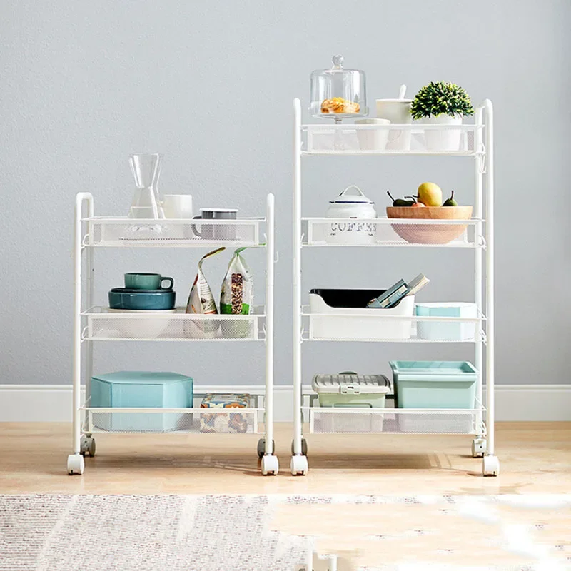 

Домашний стеллаж для хранения, прикроватный столик для спальни, прикроватная подставка от пола до потолка, для гостиной с колесами, многослойная деревянная подставка