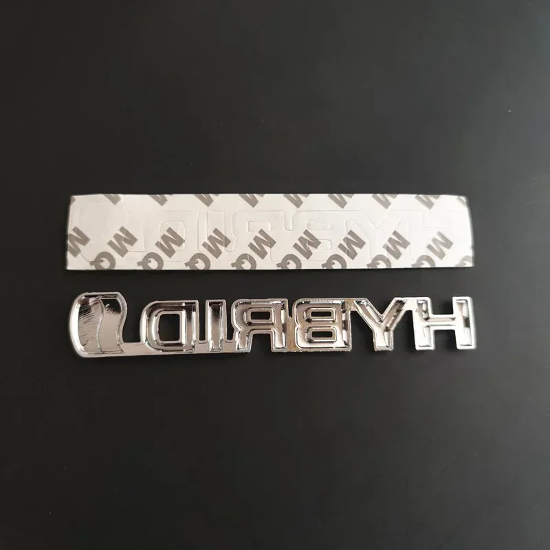 Premium 3D Metal Hybrid Car Emblem Badge Sticker Decals