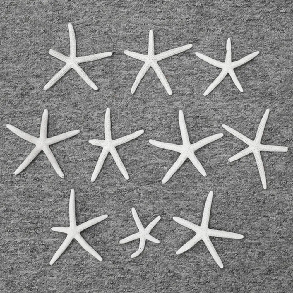 Artificial Starfish Solid Color Decorative Resin Beach Coastal Starfish Nautical Ornament For Wedding Party Home Decoration resin starfish ornaments