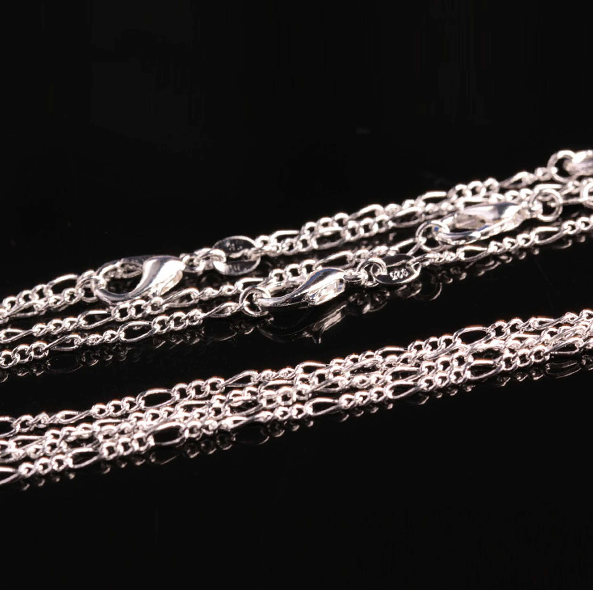 Fascino in argento sterling 925 16-30 pollici 4MM Collana a