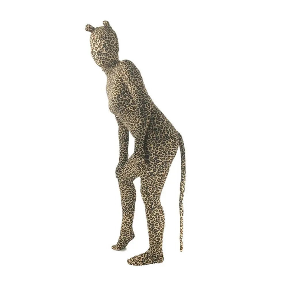 

Custom Made full bodysuit Animal series Leopard Spandex catsuit Adult kids Halloween Animal Cosplay Costume