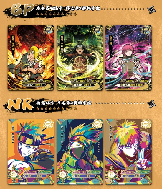 New Naruto Card Genuine SP Card New Year Gift Male Heritage Collection Card Anime Surrounding Board Game Children's Toy Gift 2