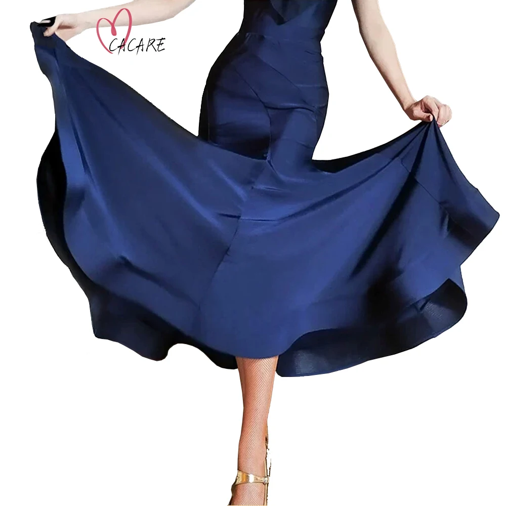 

Flamingo Ballroom Skirts Dance Competition Dresses Flamenco Skirt Standard Ballroom Dancing Dresses Tango Fringed D1359