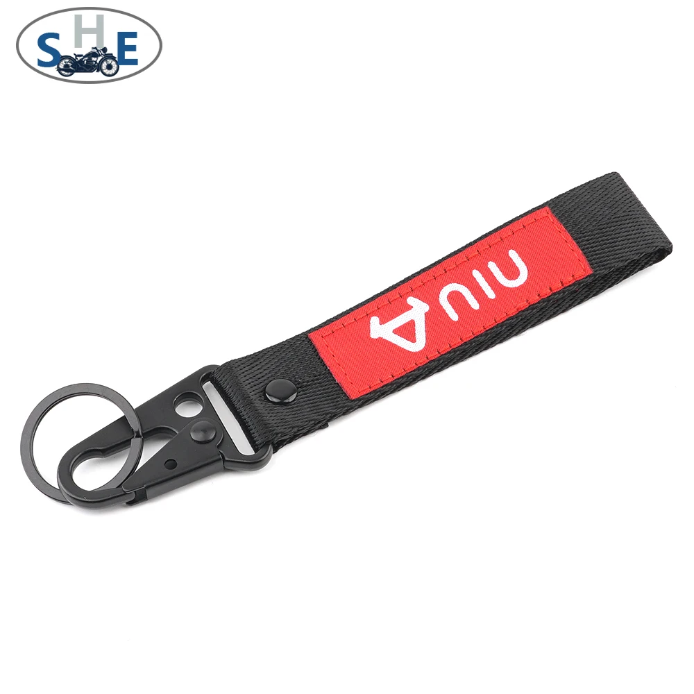 

For Niu Electric Scooter N1s NGT m+ u1 us u+ Universal Motorcycle Accessories 3 D Double-Sided Embroidery Keychain KeyRing