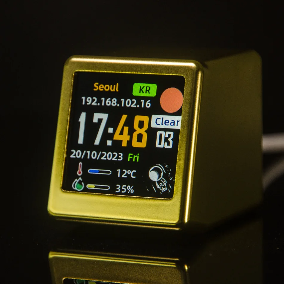 BitCoin Estoque Preço Display Tracker Ticker Criptomoeda em Tempo Real No  Desktop Gadget BTC ETH DOGE Relógio Meteorológico - AliExpress