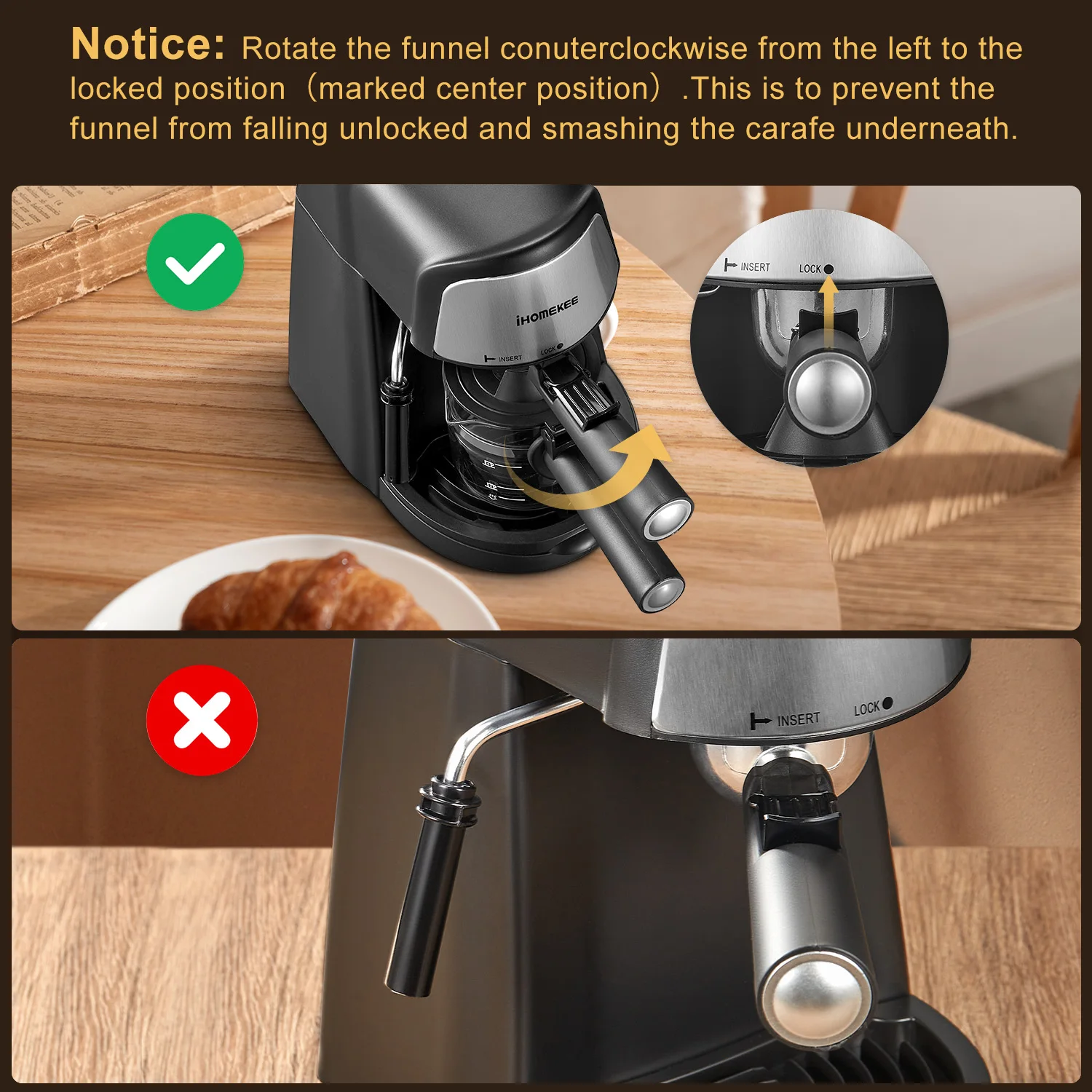 Espresso and Cappuccino Machine 1-4 Cups