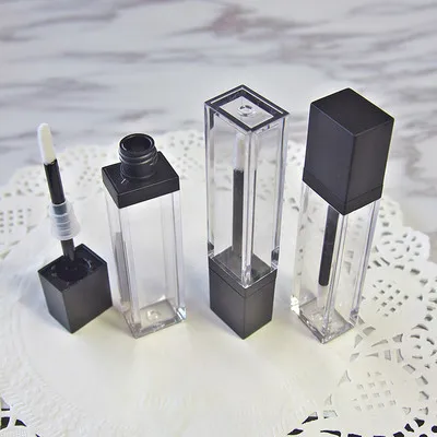 

Empty Clear Lip Gloss Tube Lip Balm Bottle Container 7ml Transparent Lip Cream Tube Plastic Elegant Lip Beauty Tool