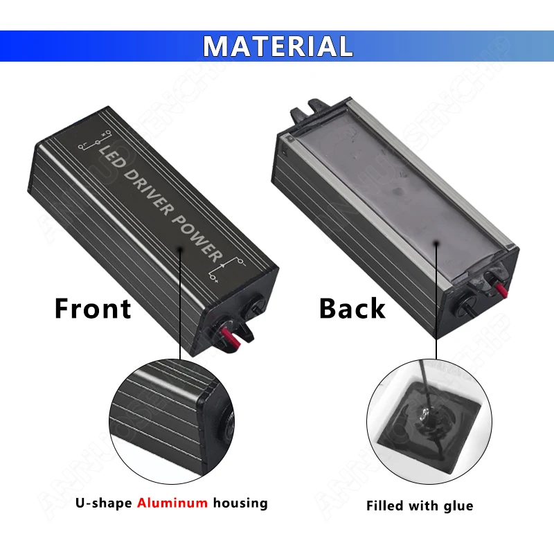 LED 드라이버 50W 1500mA 방수 IP65 조명 변압기 어댑터 AC85-265V  DC 24-36V COB 칩 정전류 전원 공급 장치