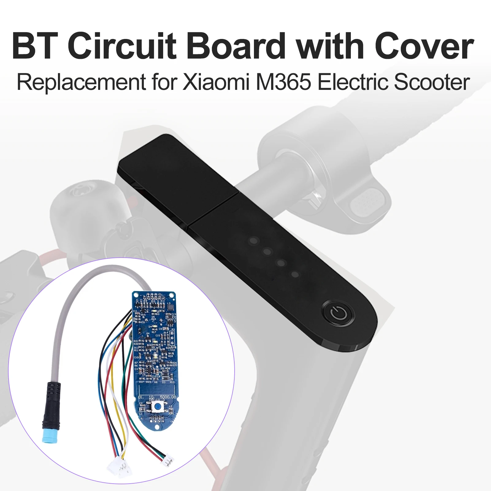 MotuTech Tableau de Bord pour Xiaomi MI 3 Trottinette électrique Panneau  D'affichage Communication Bluetooth Circuit imprimé Pièces de Rechange  Accessoires de Modification : : Sports et Loisirs