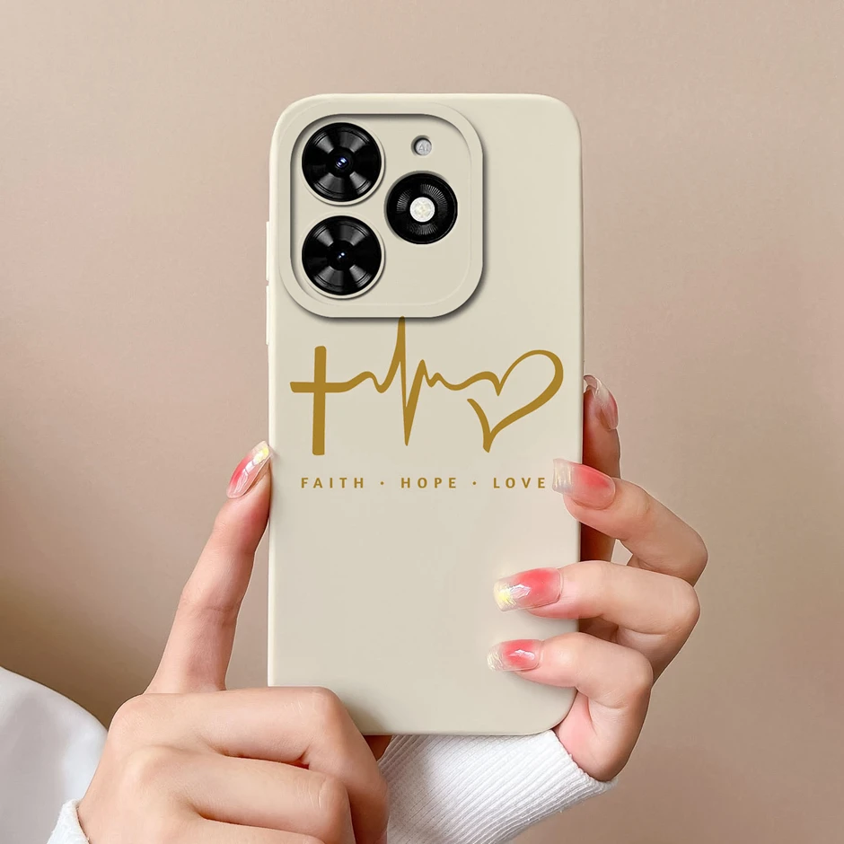 Cute Love Heart Cartoon Style Liquid Silicone Phone Case - New Design