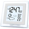 Digital Battery Operated Alarm Clock With Auto Backlight, Indoor Temperature Humidity, 12/24H, Date, Desk Clock, Durable 1