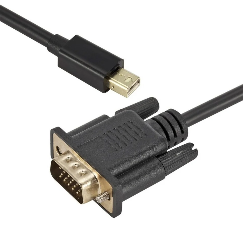 Mini DP to VGA  1080p Mini Thunderbolt Mini DisplayPort ÷ Ʈ Mini DP To VGA ̺, PC MacBook Air Pro iMac 