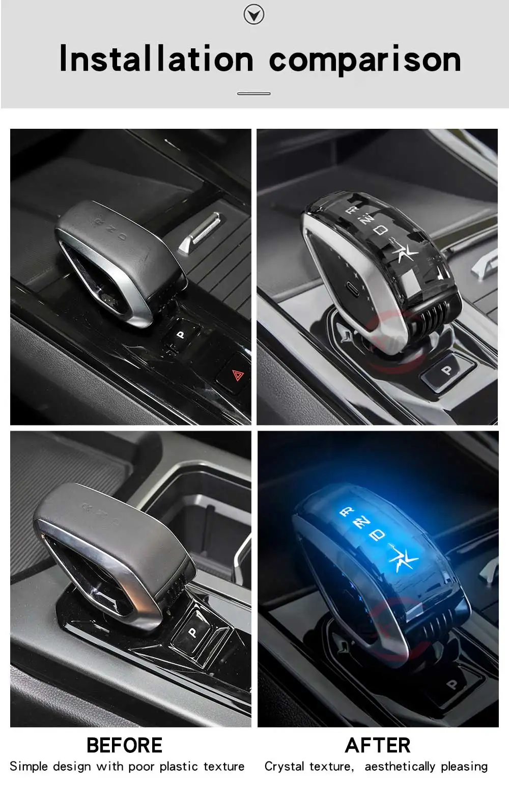 LED Crystal Gear Shift Knob Head For Geely Boyue 2023 COOL geecy L Haoyue 2023 L