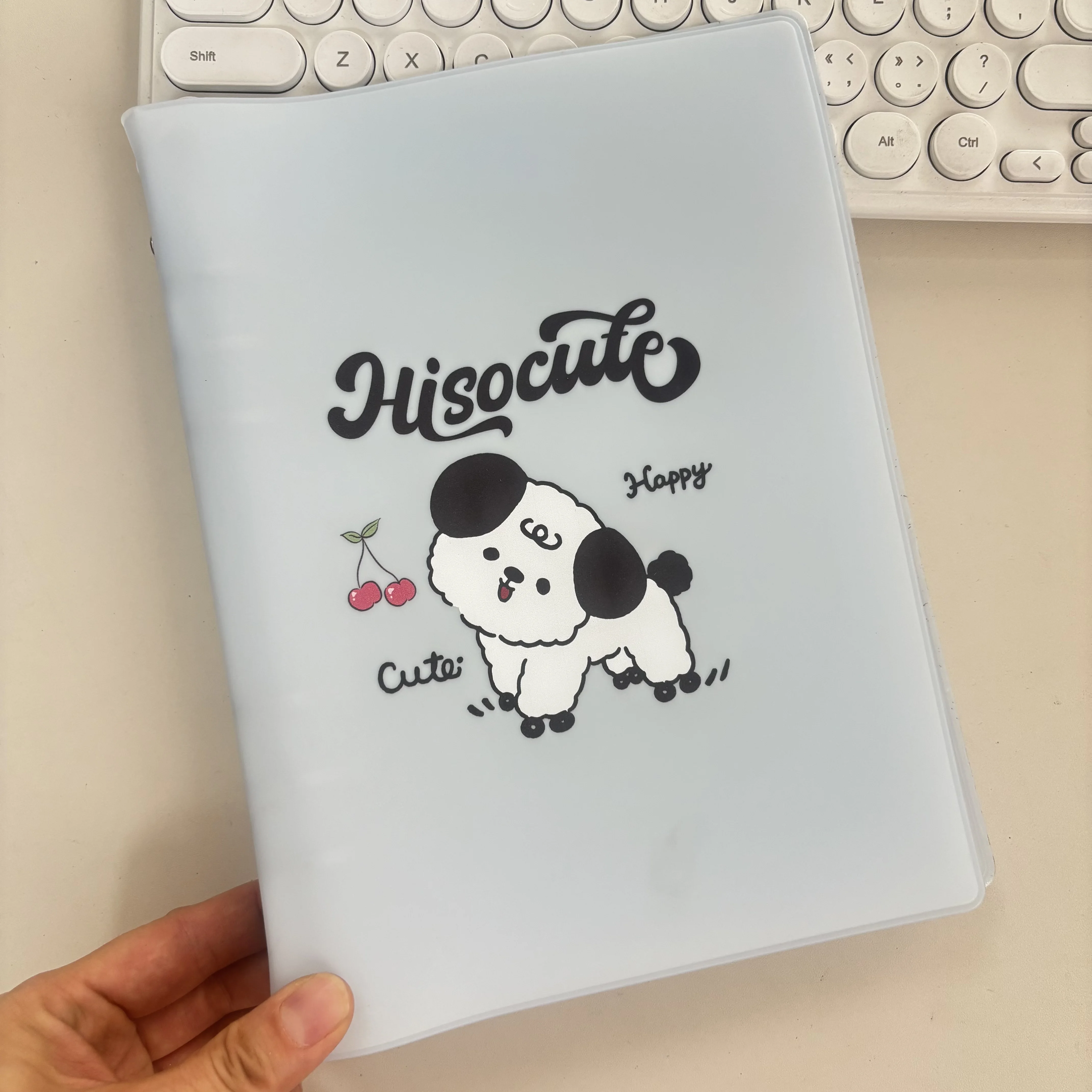 SKYSONIC A5 Binder Collect Book with Kawaii Grid Cover for Photos, Postcards & DIY Projects