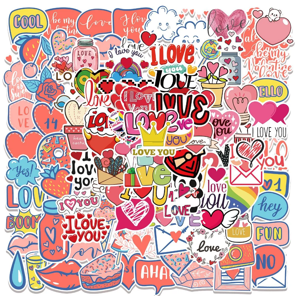 100 Pcs Valentine's Day Stickers - 'Who Needs Cupid' Round Vinyl Stickers, 2 Inch