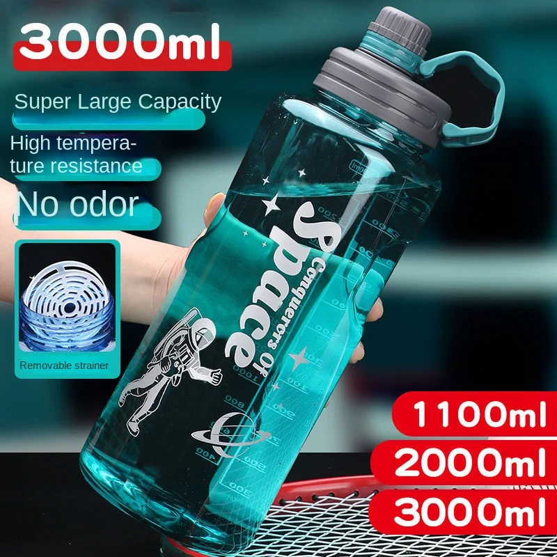 

0.45/1.09/1.5/2/3 L Sports Water Bottle Super Large Capacity Water Cup Men'S Portable Water Bottle Outdoor Sports Site Anti-Fall