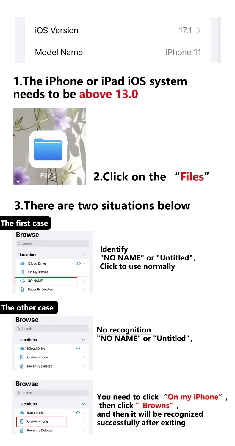 Card Reader Byscoon 2 in 1 USB lightning to TF SD for Apple iPhone 14 13 12 Pro Max 3.0 OTG Adapter Camera Photo Data Converter