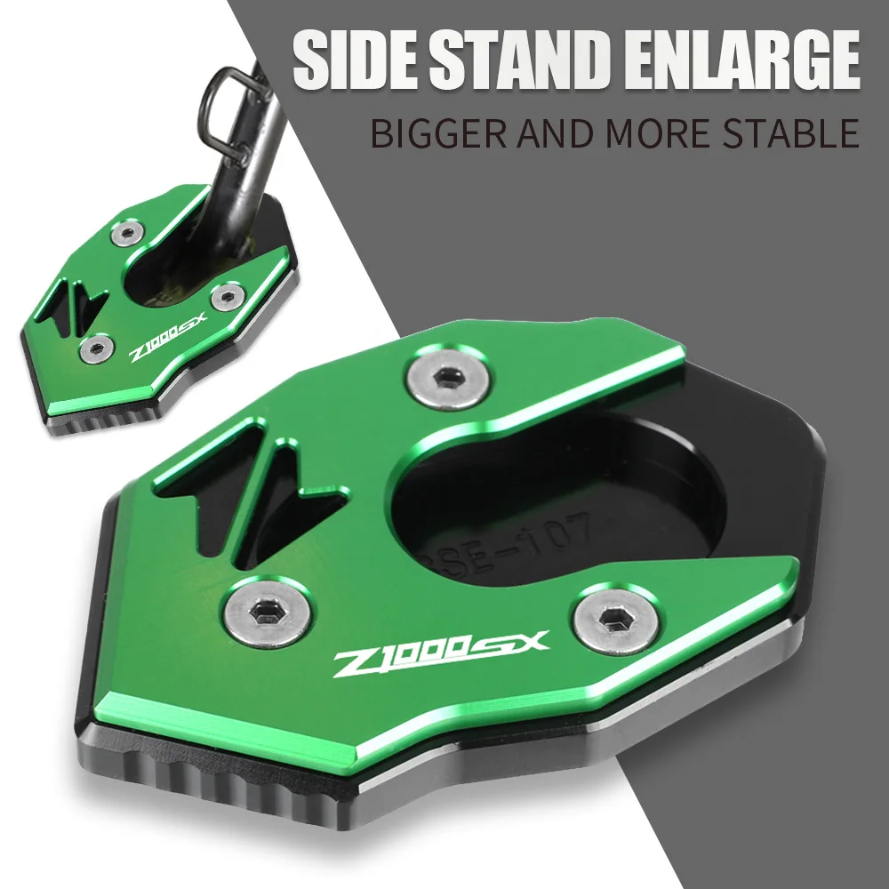 

For KAWASAKI Z1000SX 2011 2012 2013 2014 2015 2016 2017 2018 2019 2020 Motorcycle Side Stand Enlarger Pad Support extension
