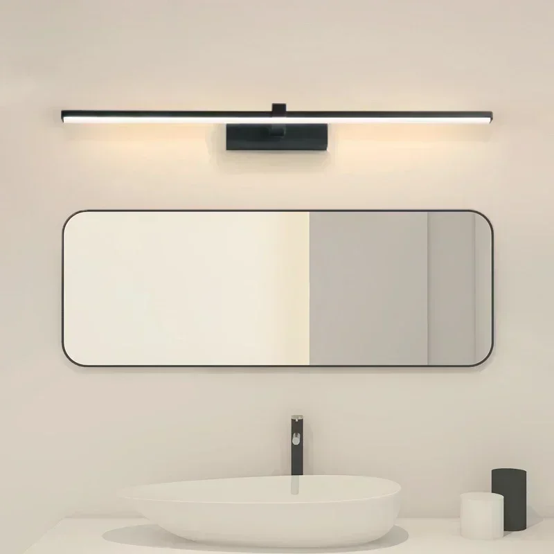 

Modern LED Wall Lamp Mirror Decor Lighting 40/60/80/100cm Long Strip Light For Bathroom Washroom Kitchen Indoor Luminaire Lustre